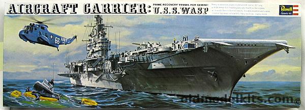 Revell 1/520 USS Wasp CV18 Aircraft Carrier Gemini Recovery Vessel, H375 plastic model kit